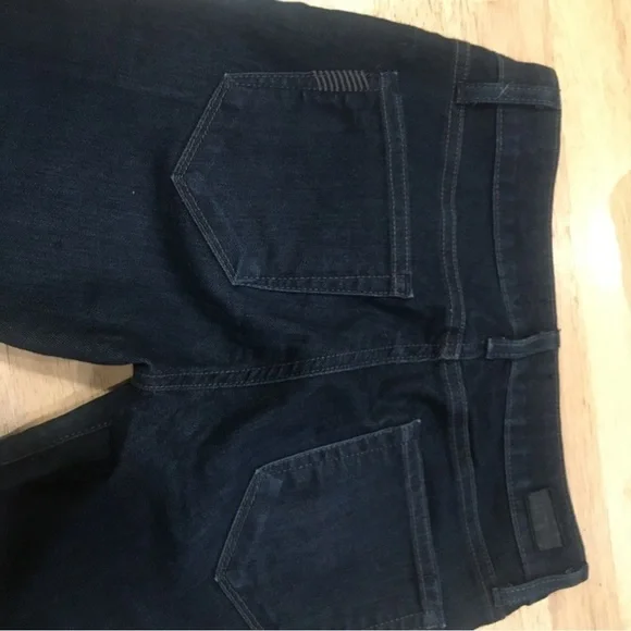 PAIGE double zipper edgy goth dark wash skinny jeans size 25 - Picture 3 of 5